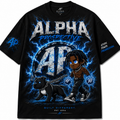 Alpha Prospective Built Different black graphic T-shirt